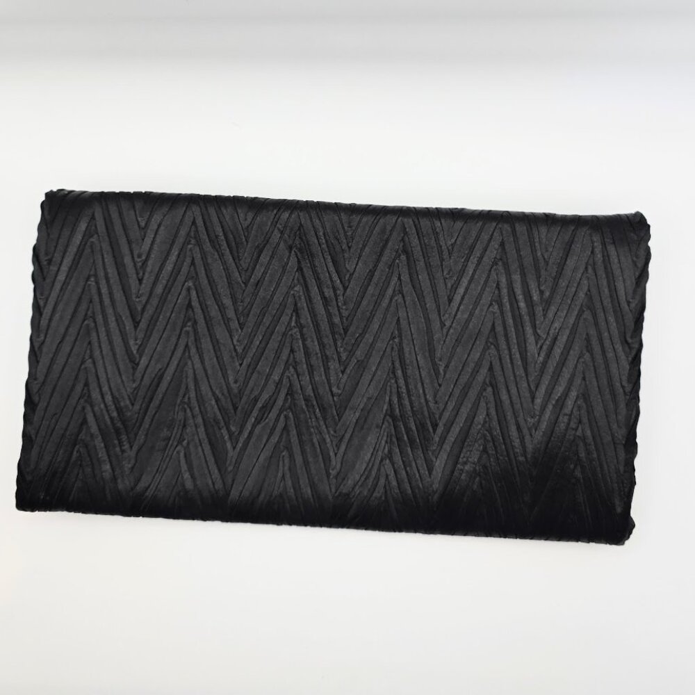 Komarov Textured Fabric Clutch Purse - Black - EUC - Picture 2 of 7
